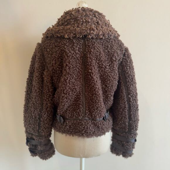 Design History New York Palmer Teddy Women's XS Jacket Coat Faux Fur Buckle Soft - Picture 5 of 16